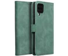 Forcell Oem TENDER Book dėklas skirtas Samsung Galaxy A12 / M12 žalios spalvos