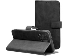 Forcell Oem TENDER Book Dėklas skirtas Samsung Galaxy A12 / M12 juodos spalvos