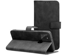 Forcell Oem TENDER Book dėklas skirtas Samsung Galaxy A21s juodos spalvos