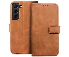 Forcell Oem TENDER Book Dėklas skirtas Samsung Galaxy S22 rudos spalvos