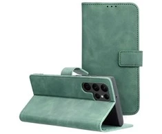 Forcell Oem TENDER Book Dėklas skirtas Samsung Galaxy S22 Ultra žalios spalvos