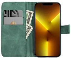 Forcell Oem TENDER Book Dėklas skirtas Xiaomi Mi 11 Lite 5G / Mi 11 Lite LTE ( 4G ) / Mi 11 Lite NE žalios spalvos