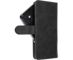 Oem Universal book dėklas COMMON dydis M skirtas Samsung Galaxy S21 / NOTE / NOTE 2 / NOTE 3 / S10 / HUAWEI P30 Lite / P9 / P9 Lite / SONY XPERIA Z3 / Z4 / Z5 juodos spalvos
