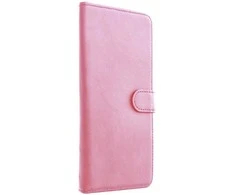 Oem Universal book dėklas COMMON dydis XL skirtas Samsung Galaxy A12 / A13 4G / A34 5G / A02s / Xiaomi Redmi 12 4G / 12C / NOTE 12 4G / 12 PRO 5G OPPO A53s / A72 / A92 rožinės spalvos