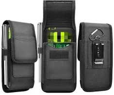 Oem Vertical universalus dėklas OXFORD modelis 3 skirtas Apple iPhone 11 / 11 PRO / 12 / 12 PRO / 13 / 13 PRO / Samsung Galaxy A10 / A41 / A50 / A51 / HUAWEI P30 LITE / P40 / P8 / P9 LITE juodos spalvos
