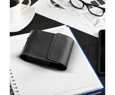 Dėklas Oem ROYAL universal horizontal leather belt holster size V skirtas Samsung Galaxy FLIP 1 / 2 / 3 / 4 / Huawei P50 Pocket / Motorola RAZR 5G juodos spalvos