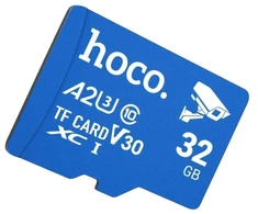 Atminties kortelė Micro SD 16GB class 10 UH-1 U3 V30 A2 Hoco mėlynas