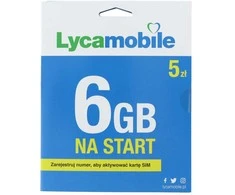 LYCAMOBILE starto kortelė 5 PLN