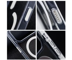 Dėklas Korpusas Samsung A57 Forcell F-Protect Clear Hybrid Premium suderinamas su MagSafe skaidrus 0INT