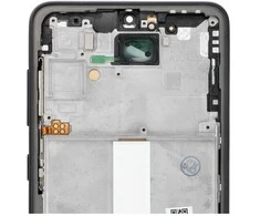LCD ekranas, skirtas SAMSUNG A33 5G HARD OLED, su rėmeliu