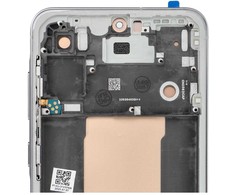 Zila LCD ekranas, skirtas SAMSUNG A56 5G HARD OLED, su rėmeliu