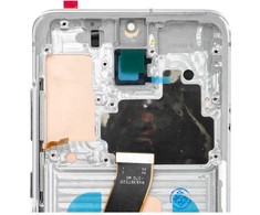 LCD ekranas, skirtas SAMSUNG S20 4G, baltas, minkštas OLED su rėmeliu