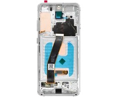 LCD ekranas, skirtas SAMSUNG S20 4G, baltas, minkštas OLED su rėmeliu