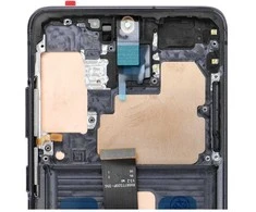 LCD ekranas, skirtas SAMSUNG S20 Plus, juodas, minkštas OLED su rėmeliu