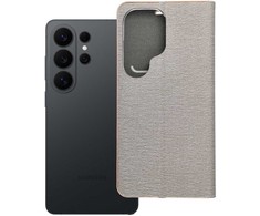 Oem Dėklas su klapką na Samsung S26 ULTRA Luna Book Gold Sidabrinė