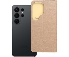 Oem Dėklas su klapką na Samsung S26 ULTRA Luna Book Gold auksinė