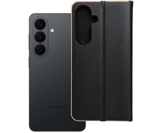Oem Dėklas su klapką na Samsung S26 PLUS Luna Book Gold juoda