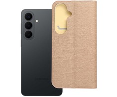 Oem Dėklas su klapką na Samsung S26 Luna Book Gold auksinė