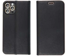 Oem LUNA Book auksinis dėklas, skirtas SAMSUNG A17, juodas