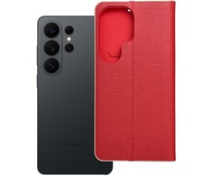 Oem Dėklas su klapką na Samsung S26 ULTRA Luna Book Gold raudona
