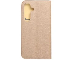 Dėklas Oem LUNA Book Gold skirtas Samsung Galaxy S25 aukso spalvos