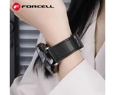 Magnetinis dirželis „Samsung Galaxy Watch Forcell F-Design FS20“ laikrodžiui, 22 mm, juodas, eko oda