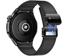 Magnetinis dirželis „Samsung Galaxy Watch Forcell F-Design FS20“ laikrodžiui, 22 mm, juodas, eko oda