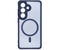 FULL Samsung S26 visiškai matinis „MagSafe“ dėklas, mėlynas