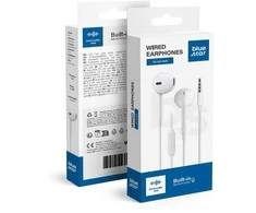 Wire ausinės Jack 3,5 mm Blue Star PA-E65 1,2 m baltas