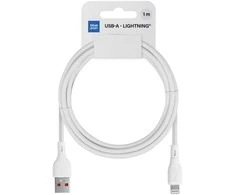 Cable USB A to Lightning Blue Star 2,4A ECO 1 m PJ68-24-2.4 baltas