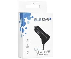 Partner Telecom Universalus automobilinis įkroviklis su USB Type - C laidu ir USB 3A Blue Star prievadu
