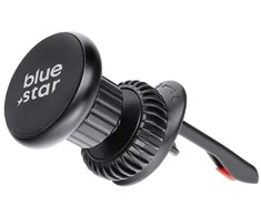 BlueStar Magnetic car phone holder Blue Star Smart Lock Round air vent juodas