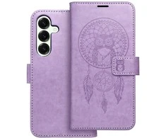 Oem MEZZO Book dėklas skirtas Samsung Galaxy S25 dreamcatcher violetinės spalvos