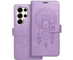 Oem MEZZO Book dėklas skirtas Samsung Galaxy S25 Ultra dreamcatcher violetinės spalvos