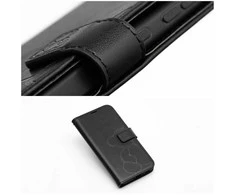 Oem MEZZO Book dėklas skirtas Samsung Galaxy S25 Edge teddy bear juodos spalvos