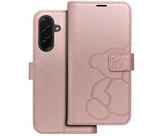 Oem MEZZO Book dėklas skirtas Samsung Galaxy A36 5G teddy bear rose auksinis