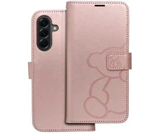 Oem MEZZO Book dėklas skirtas Samsung Galaxy A56 5G teddy bear rose auksinis
