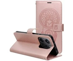 Oem MEZZO atverčiamas dėklas, skirtas XIAOMI Redmi Note 14 PRO 5G / 14 PRO PLUS 5G Dreamcatcher Rose Gold