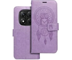 Oem MEZZO Book dėklas skirtas Xiaomi Redmi Note 14 PRO 5G / 14 PRO PLUS 5G dreamcatcher violetinės spalvos