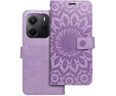 Oem MEZZO atverčiamas dėklas XIAOMI Redmi Note 14 5G mandala violetinis