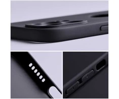 OEM dėklas, skirtas iPhone 17 Pro Max / 18 Pro Max (žemas kameros kraštas), minkštas, juodas