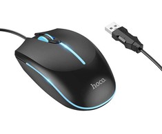 Wire pelė žaidimams Hoco USB A 2400 dpi GM37 juodas