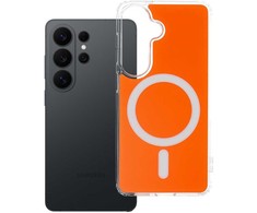 Oem Oranžinis Dėklas na Samsung S26 Clear Fusion Mag Cover zgodne su MagSafe hermes oranžinis