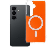 Oem Oranžinis Dėklas na Samsung S26 PLUS Clear Fusion Mag Cover zgodne su MagSafe hermes oranžinis
