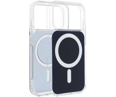 Dėklas na Samsung S26 ULTRA Clear Fusion Mag Cover zgodne su MagSafe tamsiai mėlyna