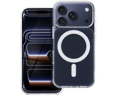 Oem Originalus „iPhone 16e“ (SE4 2025) / 17e dėklas, skaidrus „Fusion Mag Cover“, suderinamas su „MagSafe“, tamsiai mėlynas