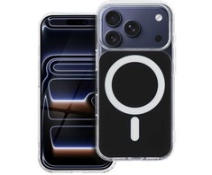 Dėklas Oem Case for iPhone 16e (SE4 2025) / 17e Clear Fusion Mag Cover compatible with MagSafe juodas