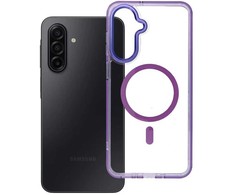 Oem Dėklas na Samsung A17 / A18 Frame Clear Hybrid Mag Cover zgodny su MagSafe violetinė
