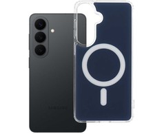 Oem „Samsung S26 PLUS“ skaidrus „Fusion Mag“ dėklas, suderinamas su „MagSafe“, tamsiai mėlynas