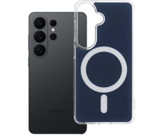 Oem „Samsung S26 Clear Fusion Mag“ dėklas, suderinamas su „MagSafe“, tamsiai mėlynas